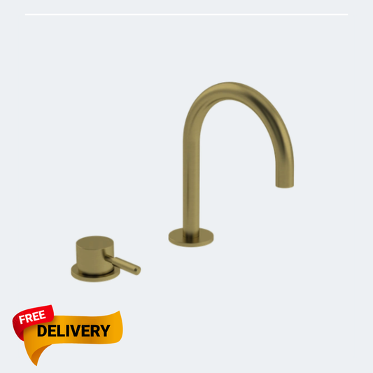 Coalbook Domo 2TH Deck Mounted Basin Mixer Fixed Spout DO1003 ( 4 Colours Available )