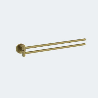 Coalbook Double swivel towel bars DO7000 ( 4 Colours Available ) brass
