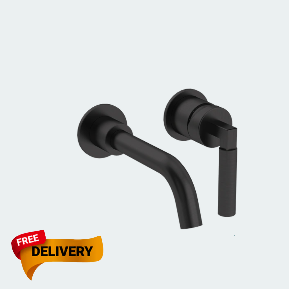 Coalbook Zurich 2TH Wall Mounted Basin Mixer ZU1007 gunmetal