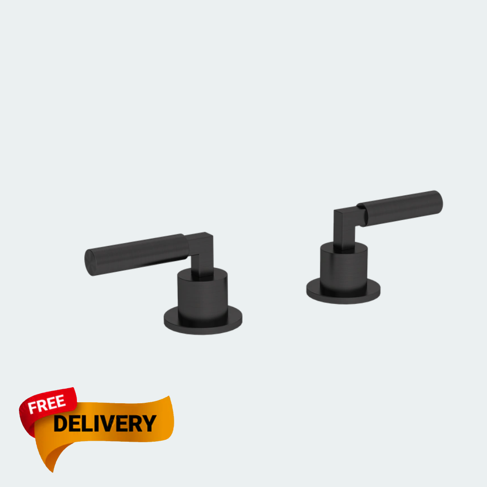 Coalbook Zurich Deck Mounted ON/OFF Valves - Pair ZU2112  gunmetal