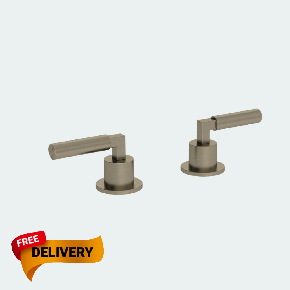 Coalbook Zurich Deck Mounted ON/OFF Valves - Pair ZU2112  nickel