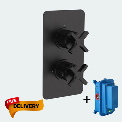Coalbrook Concealed Shower Valve Trimset - 1 outlet BA3001 gunmetal