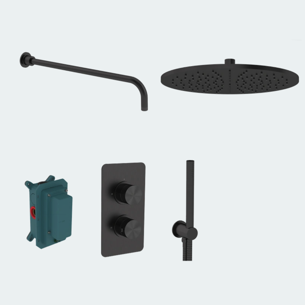 Coalbrook Decca Shower Pack One Thermostatic Bundle SP1DC gunmetal