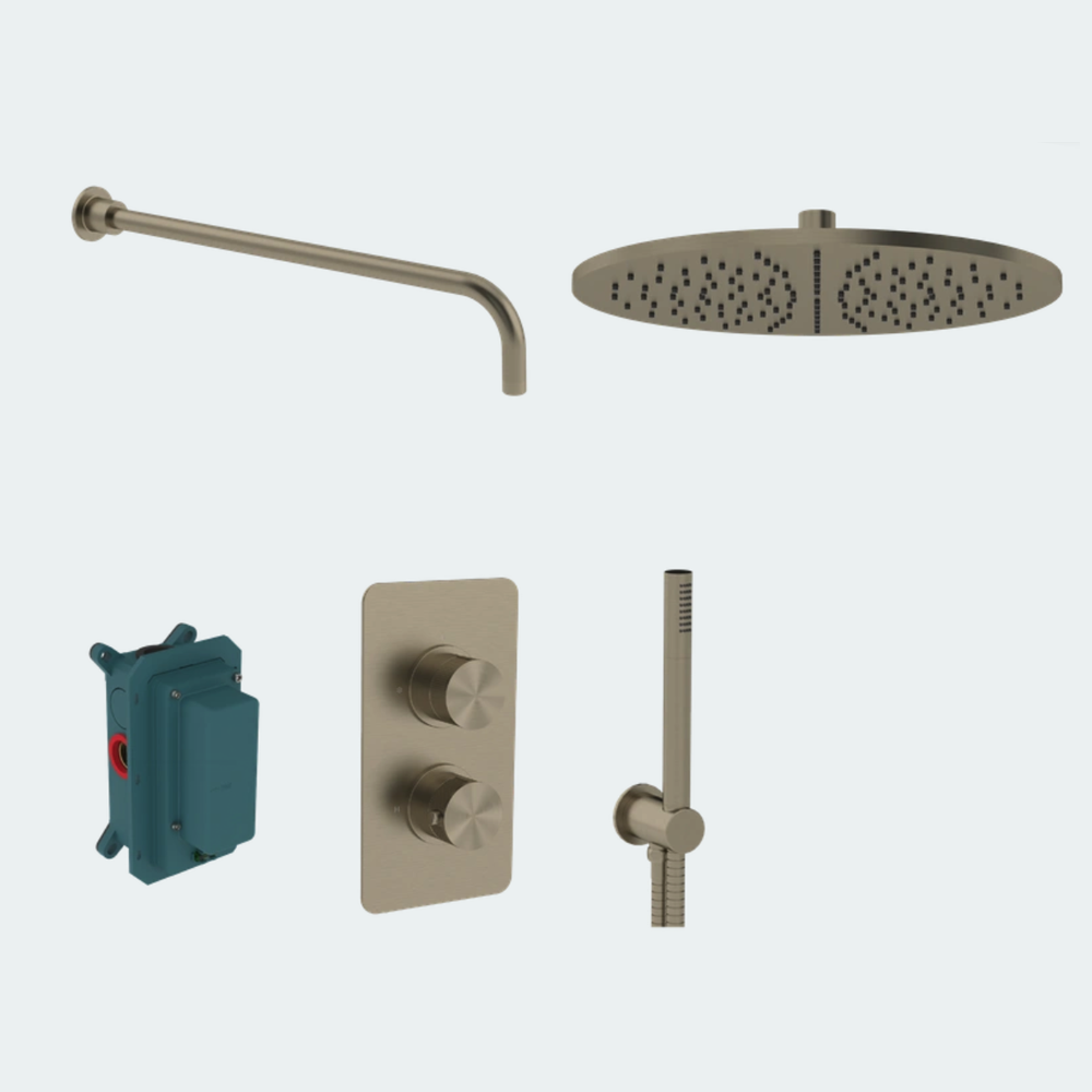 Coalbrook Decca Shower Pack One Thermostatic Bundle SP1DC nickel