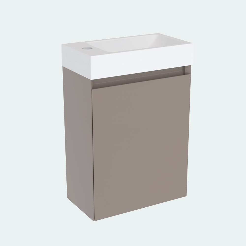 Coalbrook Decimal 400mm Cloakroom Vanity Unit Left Hand DV904L float 1