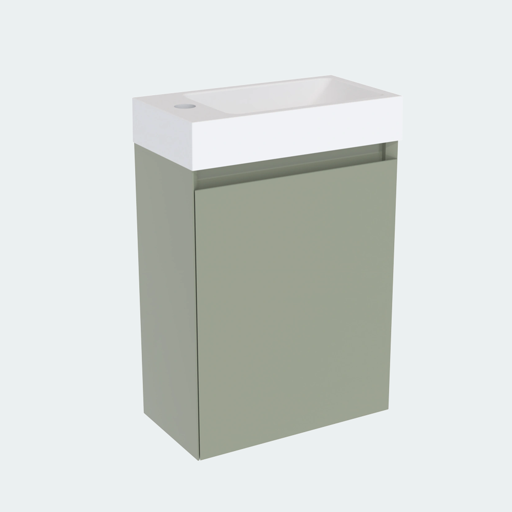 Coalbrook Decimal 400mm Cloakroom Vanity Unit Left Hand DV904L float 2