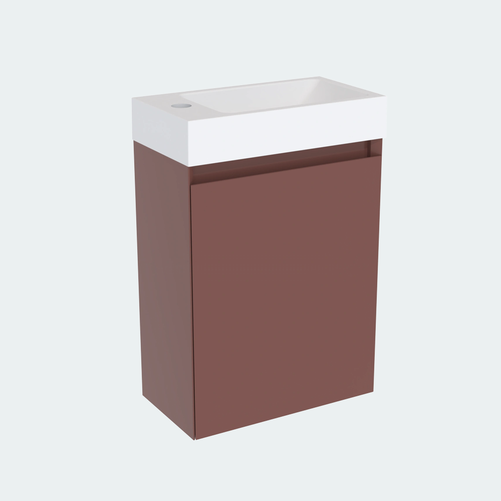Coalbrook Decimal 400mm Cloakroom Vanity Unit Left Hand DV904L float 6