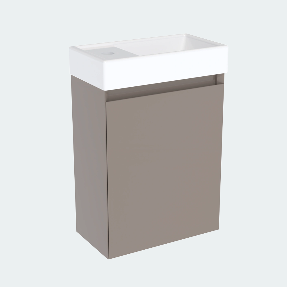 Coalbrook Decimal 400mm Cloakroom Vanity Unit Left Hand DV904L port 1