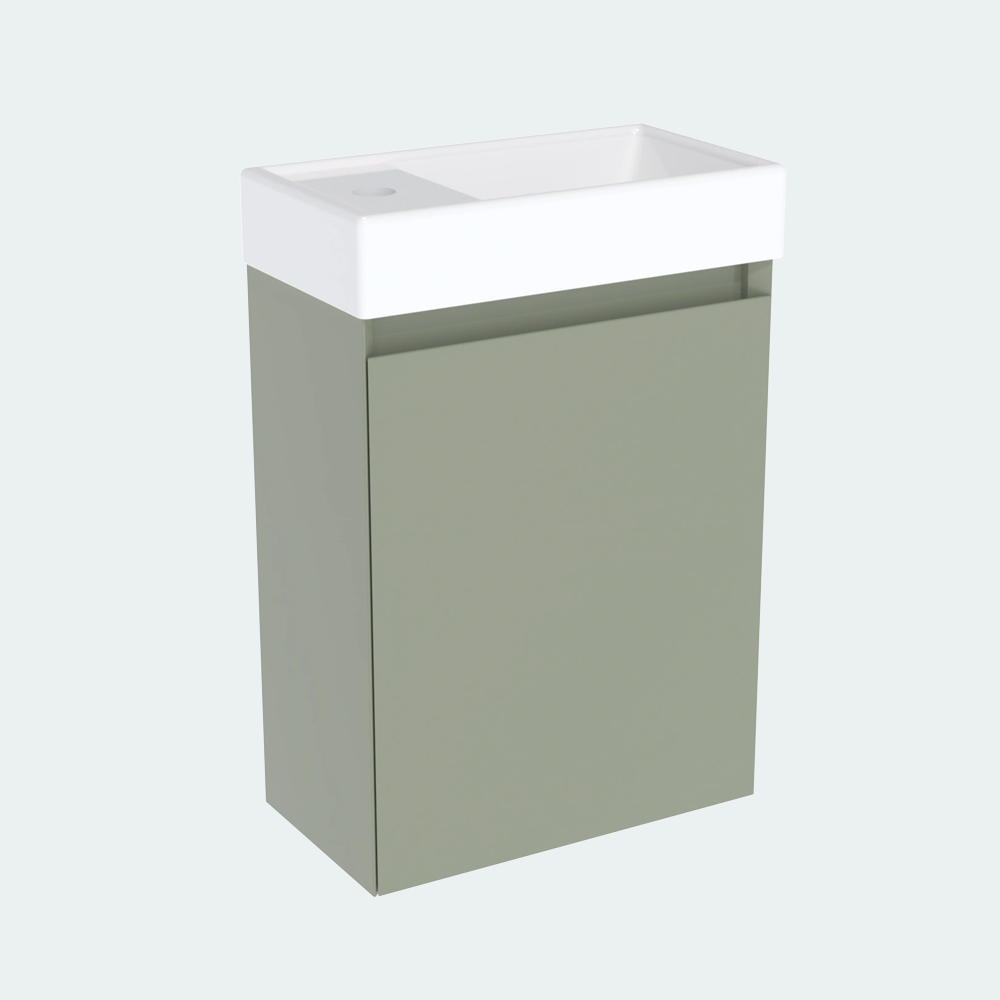 Coalbrook Decimal 400mm Cloakroom Vanity Unit Left Hand DV904L port 2