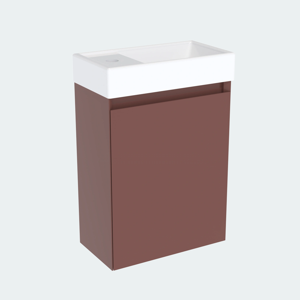 Coalbrook Decimal 400mm Cloakroom Vanity Unit Left Hand DV904L port 6