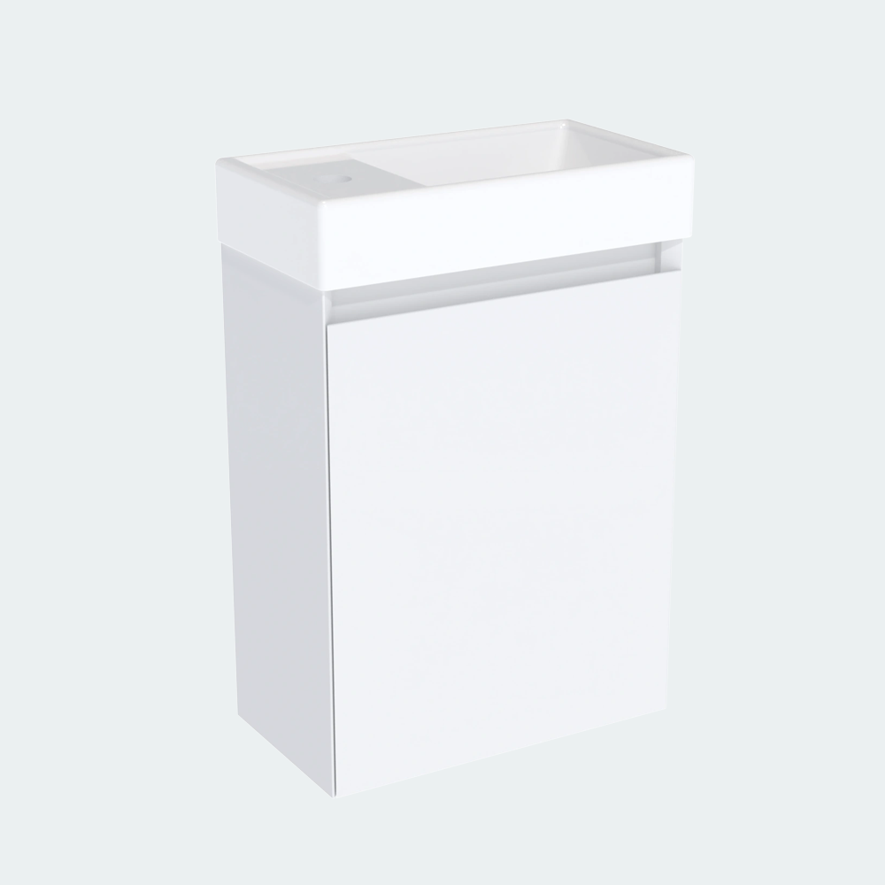 Coalbrook Decimal 400mm Cloakroom Vanity Unit Left Hand DV904L port 7