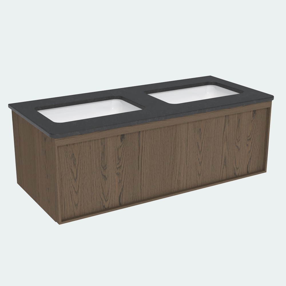 Coalbrook Farnolls 1200mm Extra Deep Double Vanity Unit FV912E midnight
