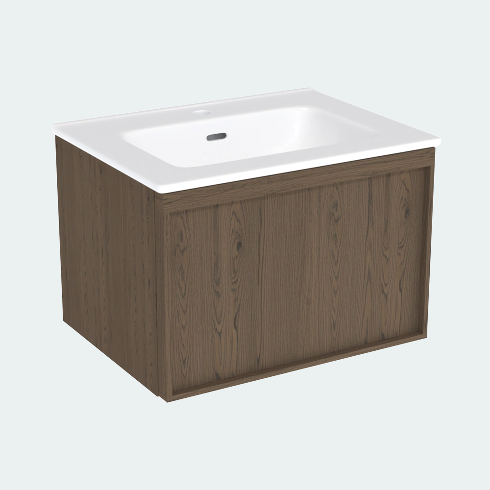 Coalbrook Farnolls 600mm Vanity Unit Smoked Oak FV9060 port