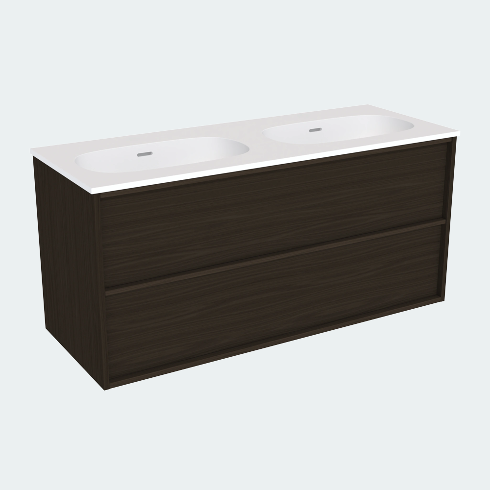 Coalbrook Shepherd 1200mm Double Basin Vanity Unit SV9120 float