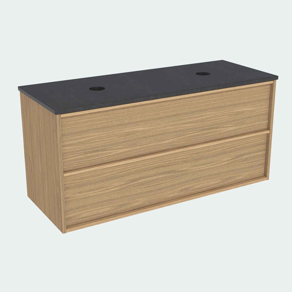 Coalbrook Shepherd 1200mm Double Basin Vanity Unit SV9120 midnight light