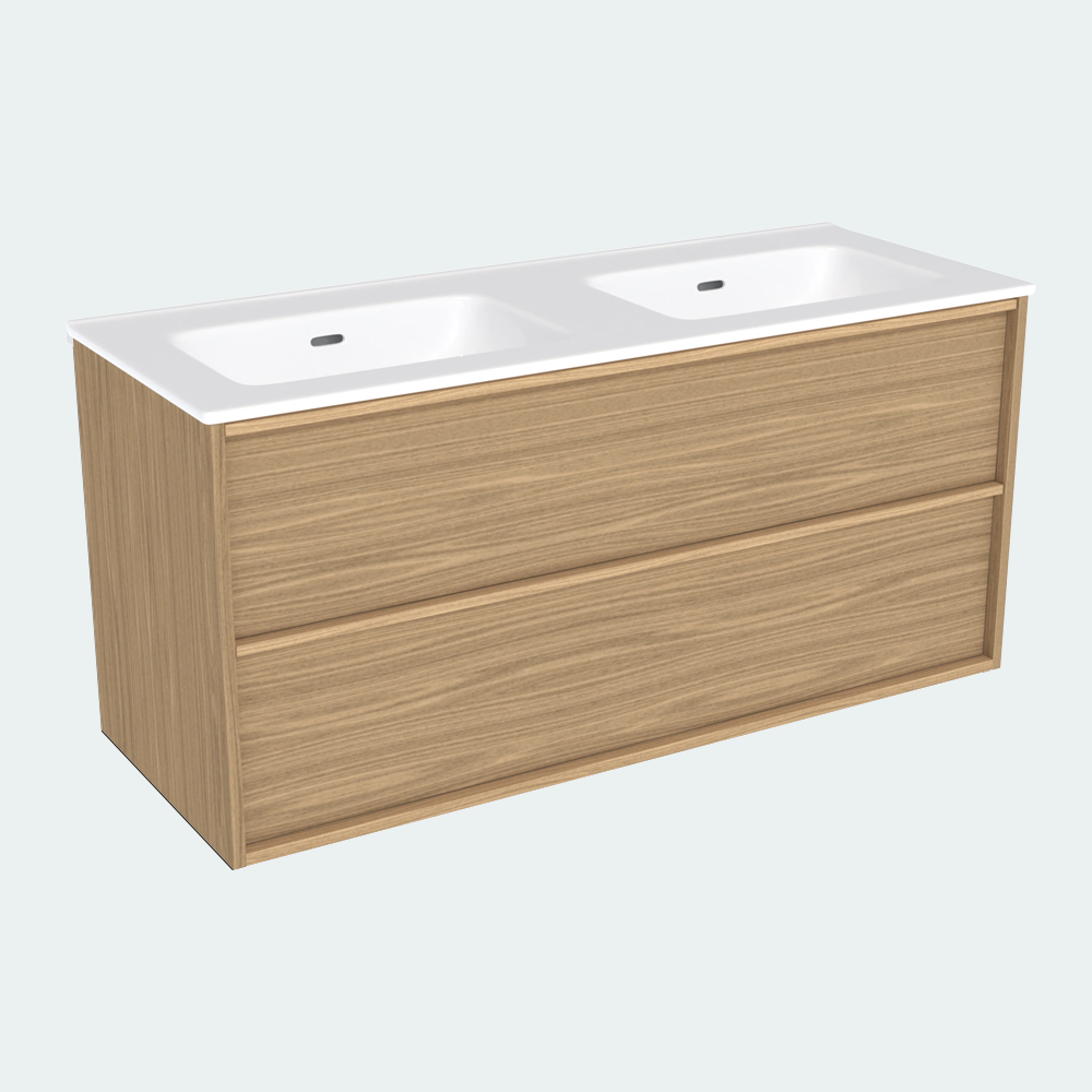 Coalbrook Shepherd 1200mm Double Basin Vanity Unit SV9120 port light