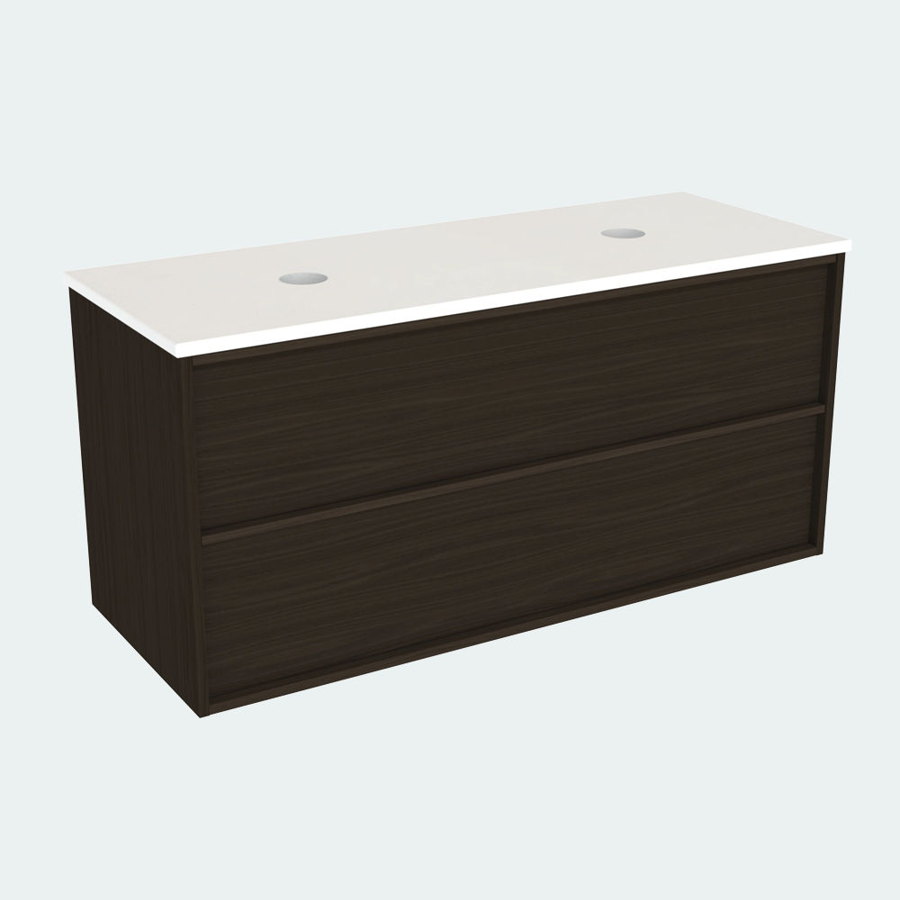 Coalbrook Shepherd 1200mm Double Basin Vanity Unit SV9120 whisper