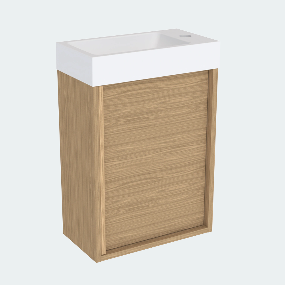 Coalbrook Shepherd 400mm Cloakroom Vanity Unit Right Hand SV904R light right