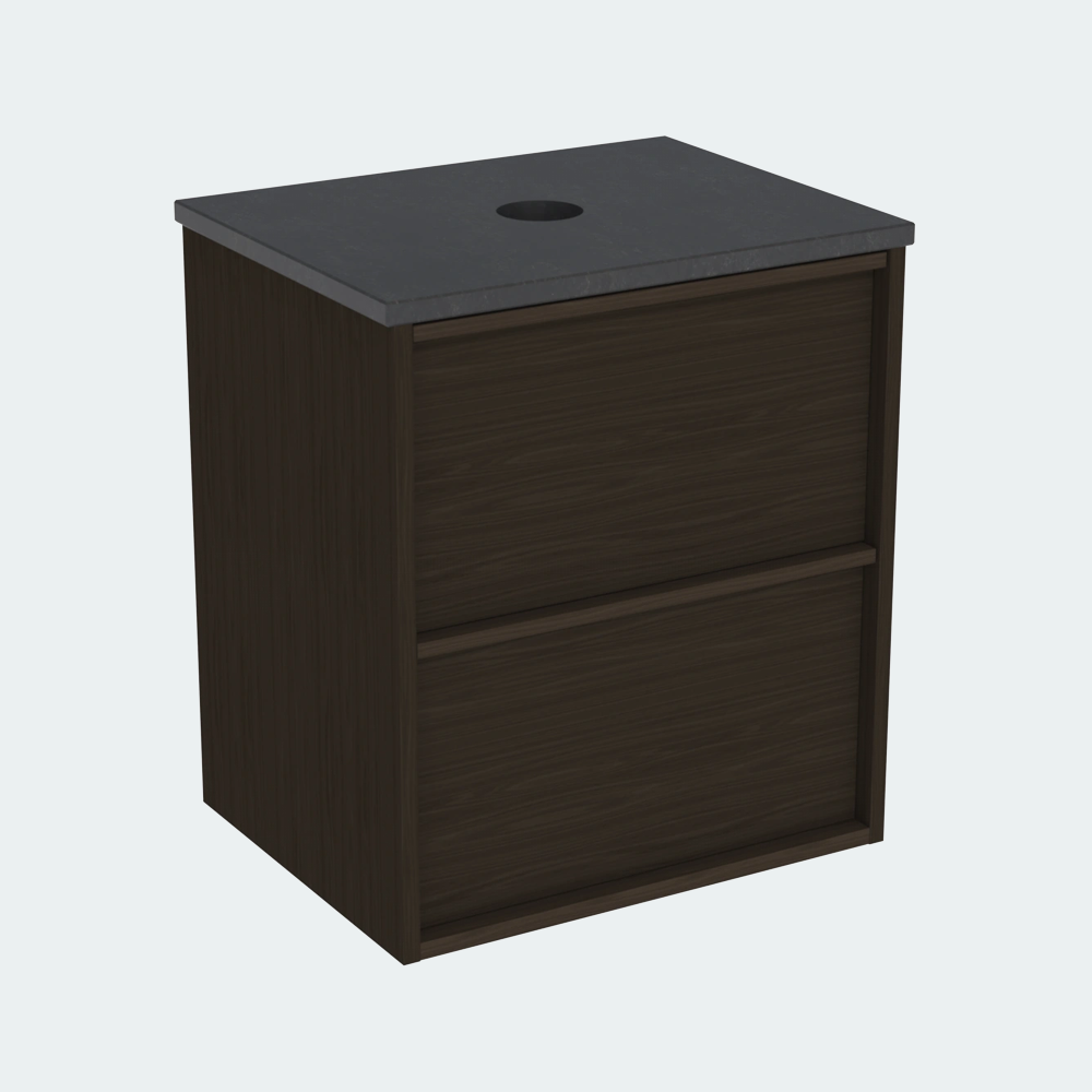 Coalbrook Shepherd 500mm Short Projection Vanity Unit SV9050 midnight dakr