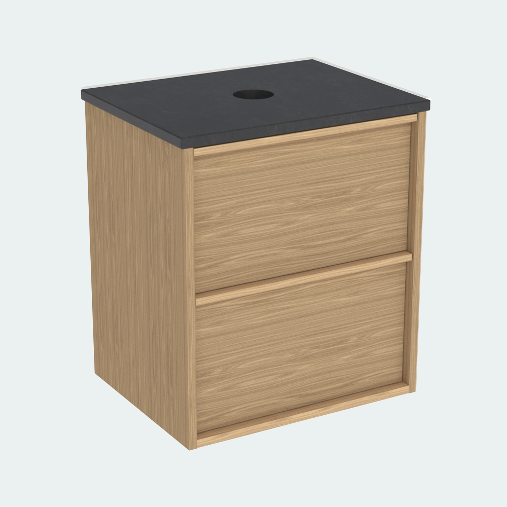 Coalbrook Shepherd 500mm Short Projection Vanity Unit SV9050 midnight light