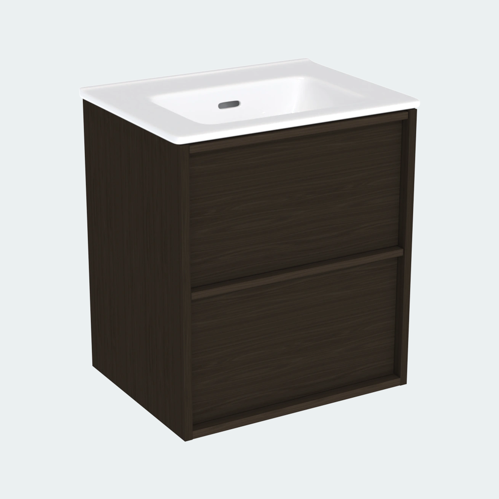 Coalbrook Shepherd 500mm Short Projection Vanity Unit SV9050 port dark