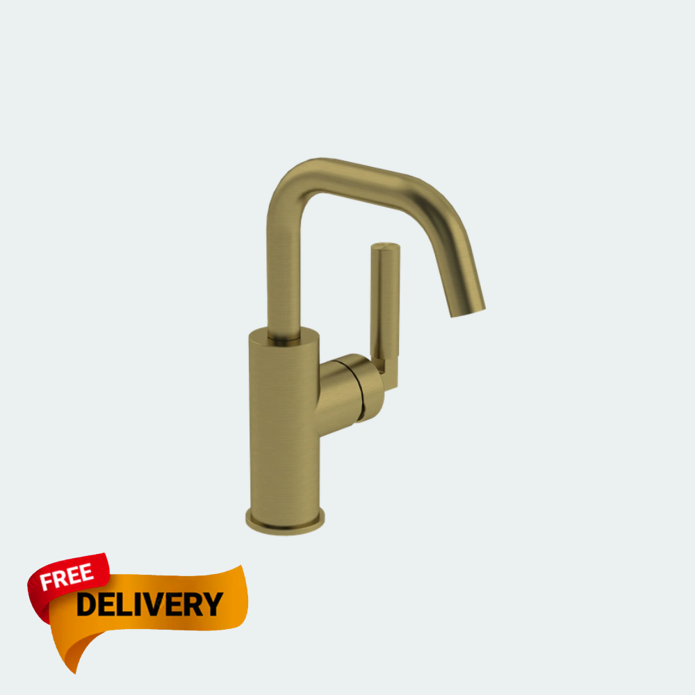 Coalbrook Zurich Mono Basin Mixer Swivel Spout ZU1001 brass