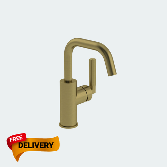 Coalbrook Zurich Mono Basin Mixer Swivel Spout ZU1001 brass