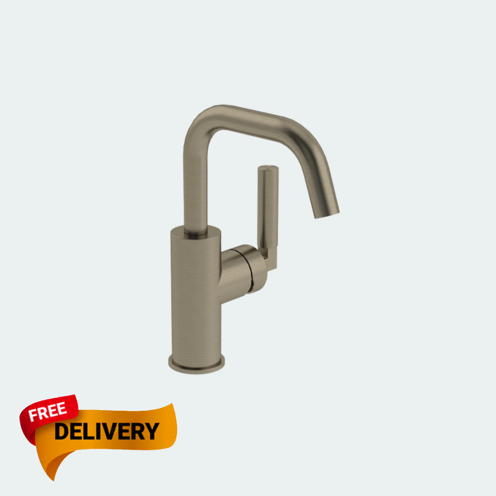 Coalbrook Zurich Mono Basin Mixer Swivel Spout ZU1001 nickel