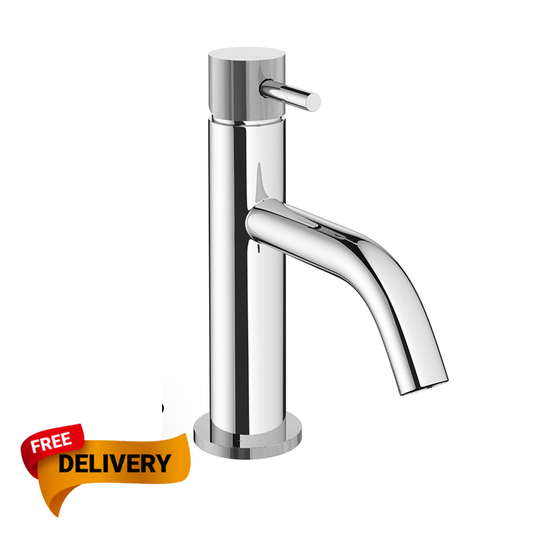 Crosswater MPRO Basin Mixer Tap with Knurled Detailing  chrome