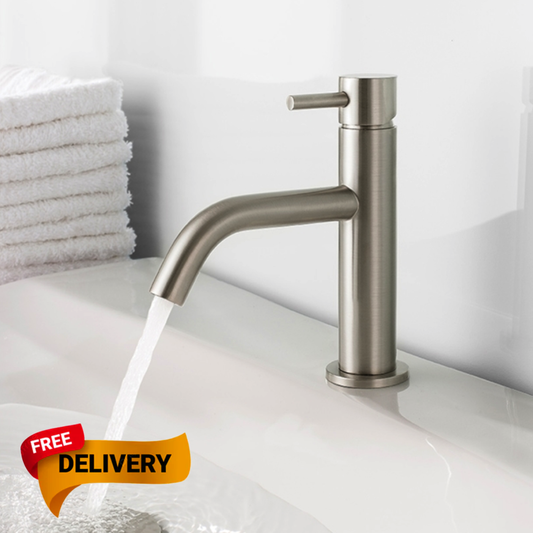 Crosswater MPRO Basin Monobloc Mixer Tap  steel