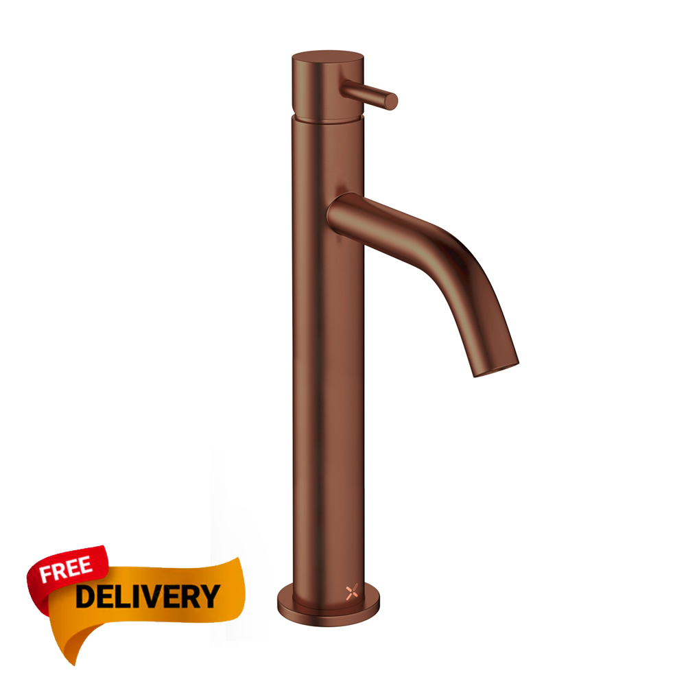 Crosswater MPRO Basin Tall Mixer Tap  bronze