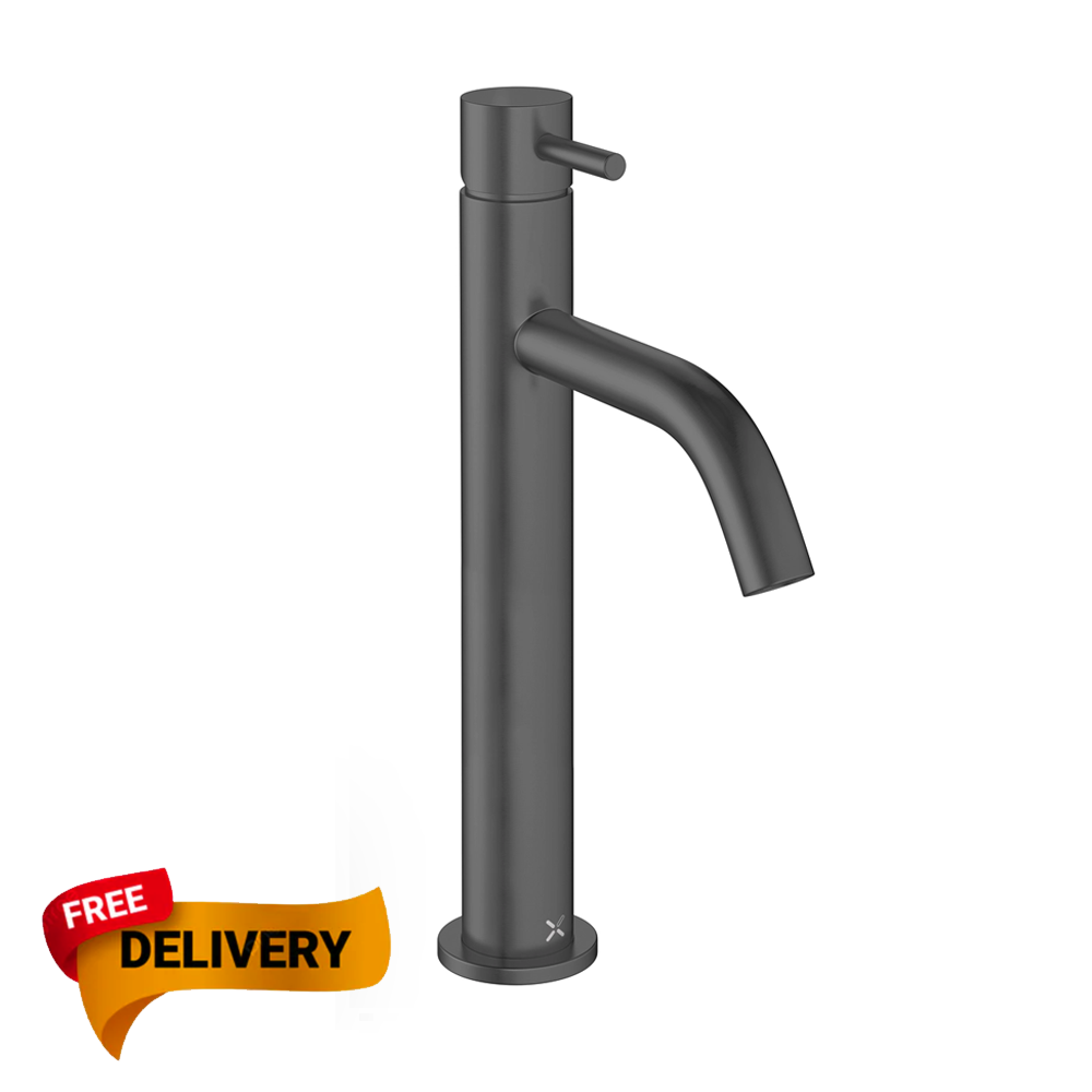 Crosswater MPRO Basin Tall Mixer Tap  slate