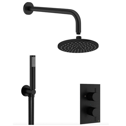 Crosswater MPRO Crossbox 2 Outlet Shower Bundle + Pencil Handset black