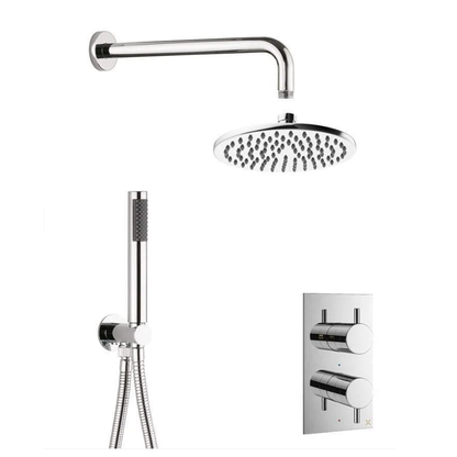 Crosswater MPRO Crossbox 2 Outlet Shower Bundle + Pencil Handset chrome