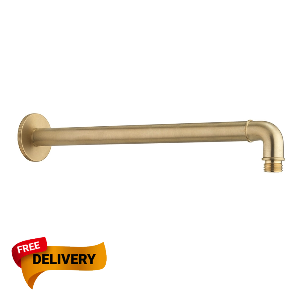 Crosswater MPRO Industrial 330mm Shower Arm  brushed brass