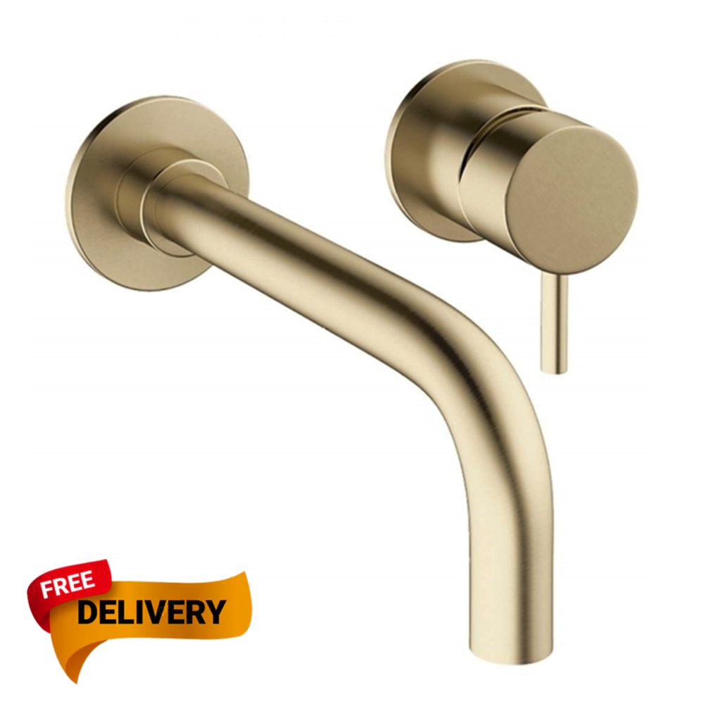 Crosswater MPRO Wall Mounted Basin Mixer Tap brass