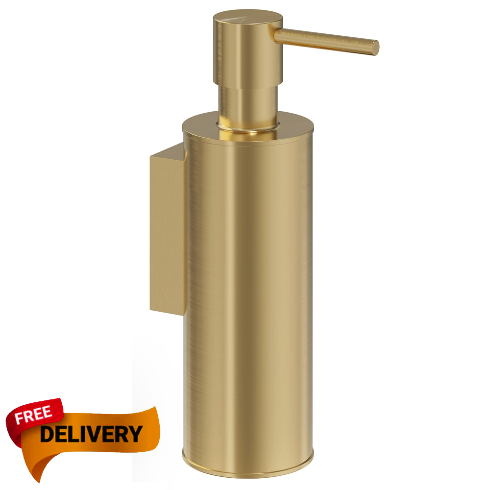 Crosswater MPRO Wall Mounted Soap Dispenser brass
