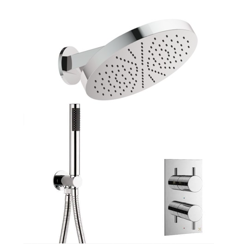 Crosswater MPro Crossbox 2 Outlet Revive 300mm Shower Bundle chrome