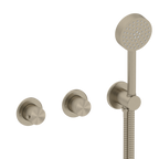 Coalbrook Decca Maestro concealed thermostatic shower with 2 way diverter and handshower in brushed nickel, DC3054