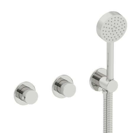 Coalbrook Decca Maestro concealed thermostatic shower with 2 way diverter and handshower in chrome, DC3054