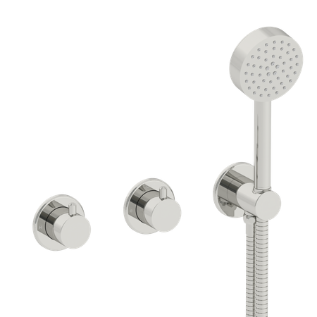 Coalbrook Domo Maestro concealed thermostatic shower with 2 way diverter and handshower in chrome, DO3054