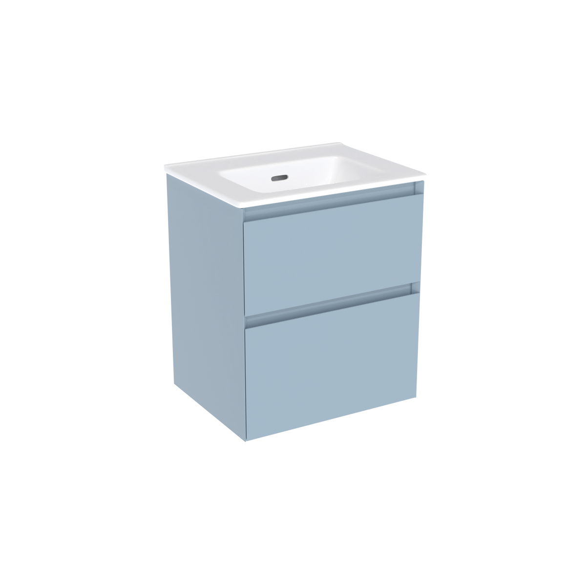 Coalbrook Decimal 500mm Short Projection Vanity Unit DV9050 Metric Marine, Port ceramic basin