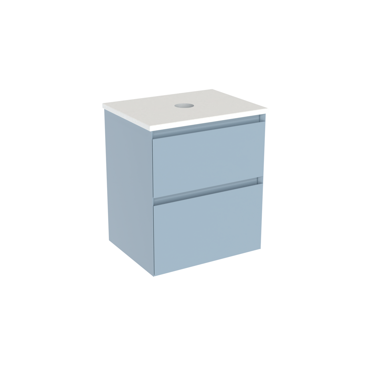 Coalbrook Decimal 500mm Short Projection Vanity Unit DV9050 Metric Marine, Beach Blanket quartz countertop