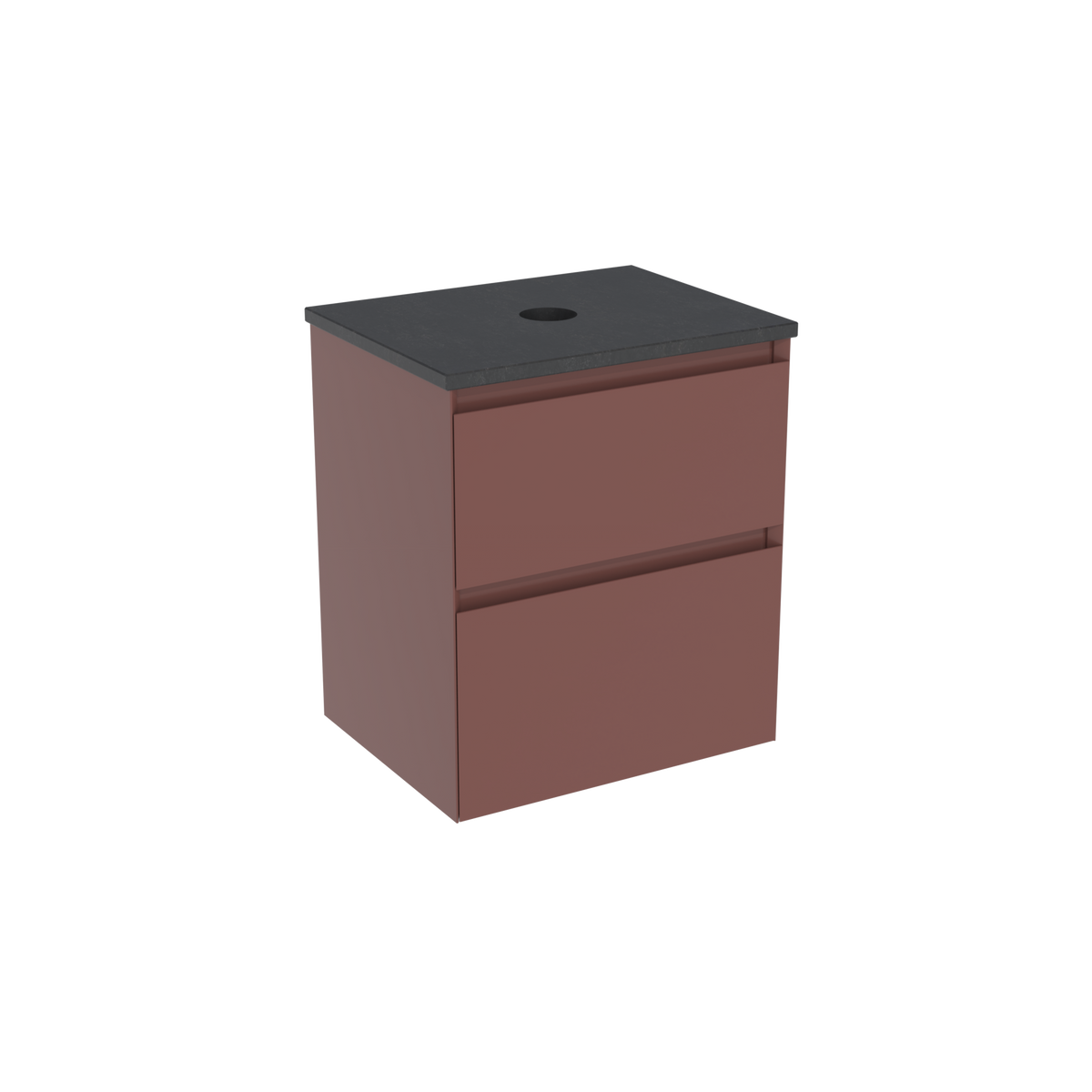 Coalbrook Decimal 500mm Short Projection Vanity Unit DV9050 Tenth Tuscan, Midnight Mill quartz countertop