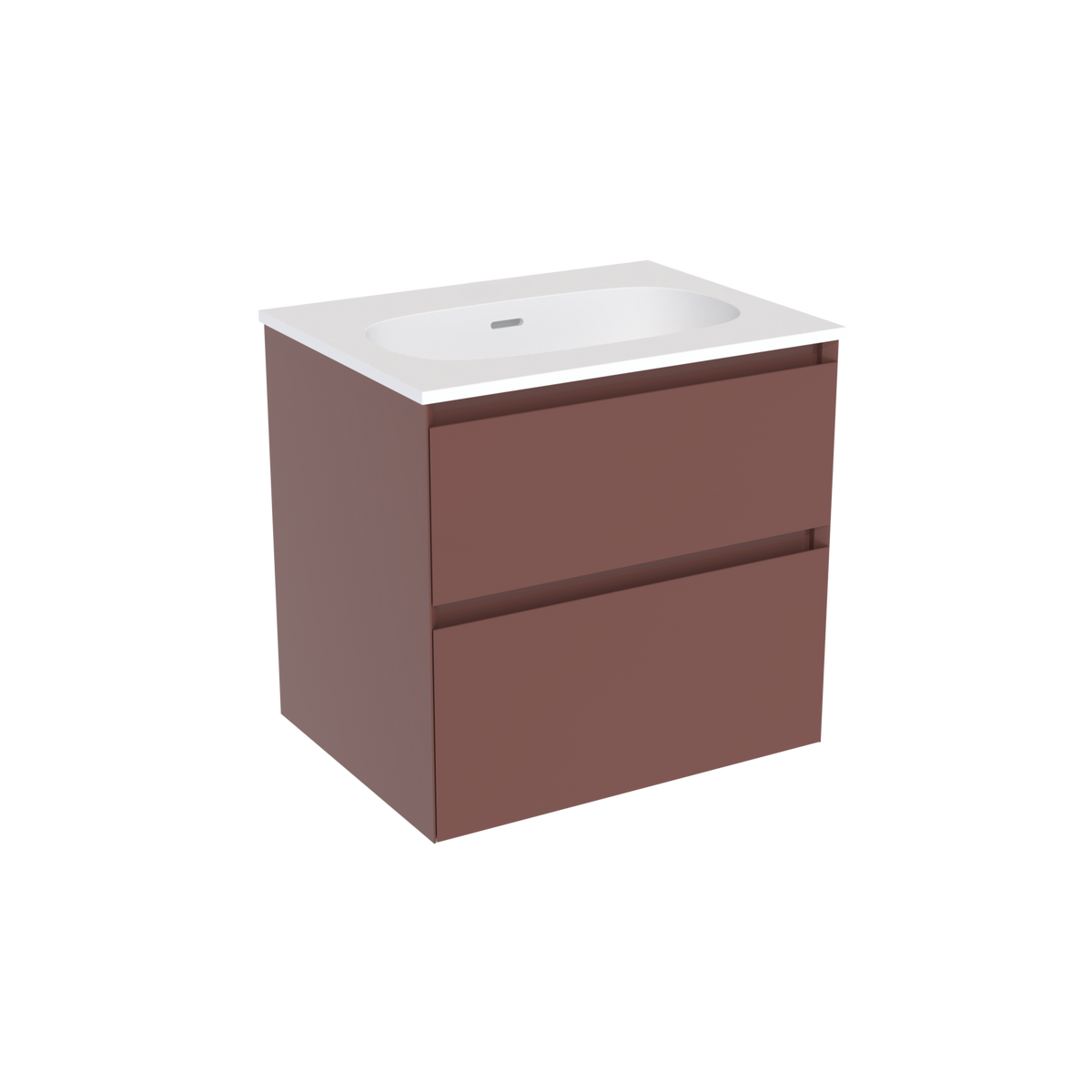 Coalbrook Decimal 600mm Vanity Unit DV9060 Tenth Tuscan, Float mineral marble basin
