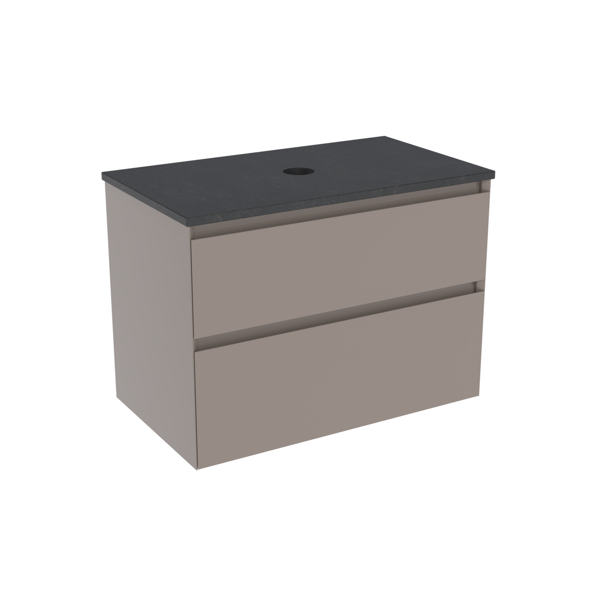 Coalbrook Decimal 800mm Vanity Unit DV9080 Brazed Brown, Midnight Mill quartz countertop