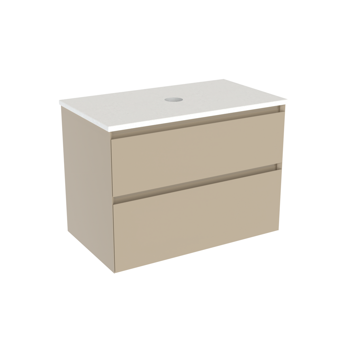 Coalbrook Decimal 800mm Vanity Unit DV9080 Linen Line, Beach Blanket quartz countertop