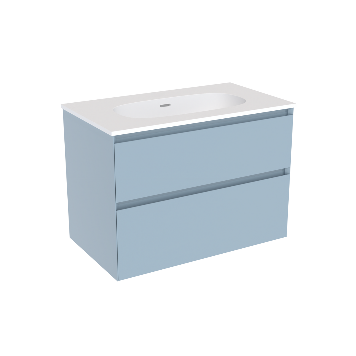 Coalbrook Decimal 800mm Vanity Unit DV9080 Metric Marine, Float mineral marble basin