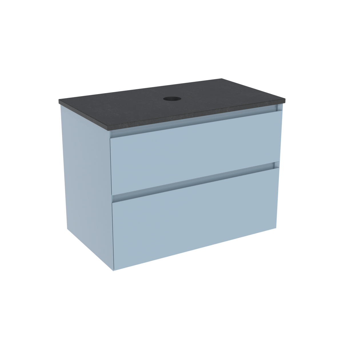 Coalbrook Decimal 800mm Vanity Unit DV9080 Metric Marine, Midnight Mill quartz countertop