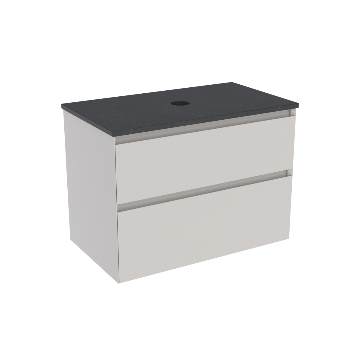 Coalbrook Decimal 800mm Vanity Unit DV9080 Subtle Silk, Midnight Mill quartz countertop